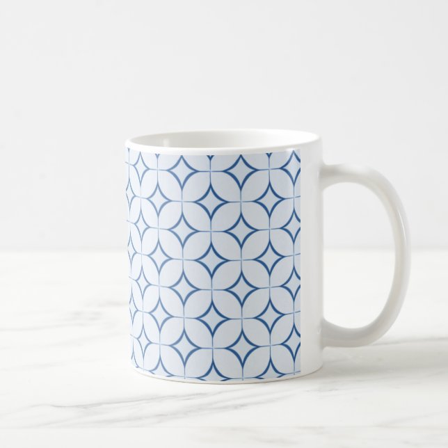 Retro-Tasse, blau Tasse (Rechts)