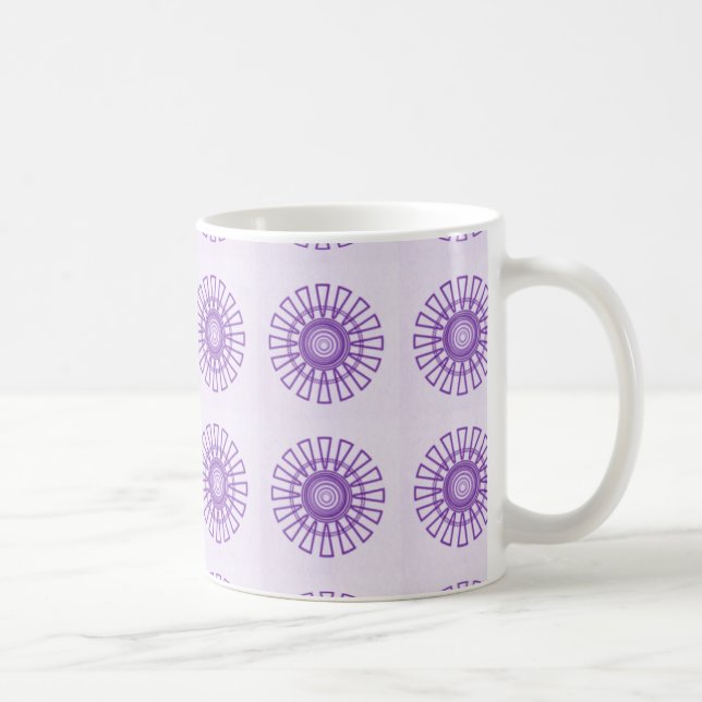 Retro Tasse der Flora, Violett (Rechts)
