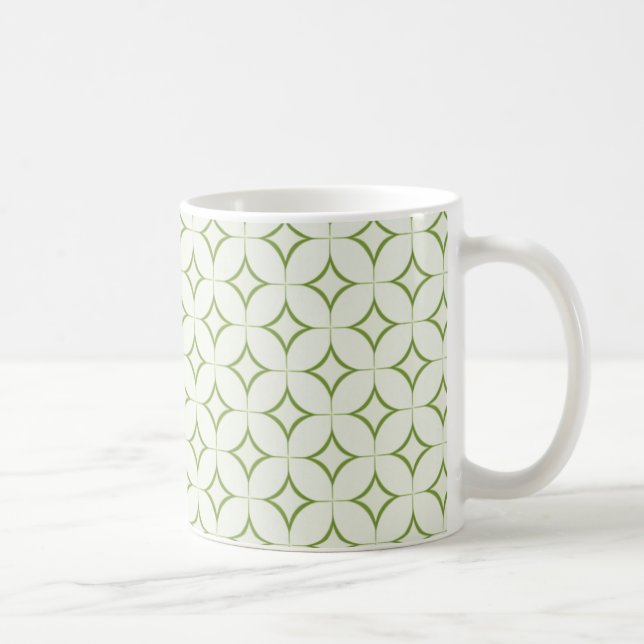 Retro-Tasse, Olive Green Kaffeetasse (Rechts)