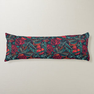 Retro Tattoo Muster Kissen