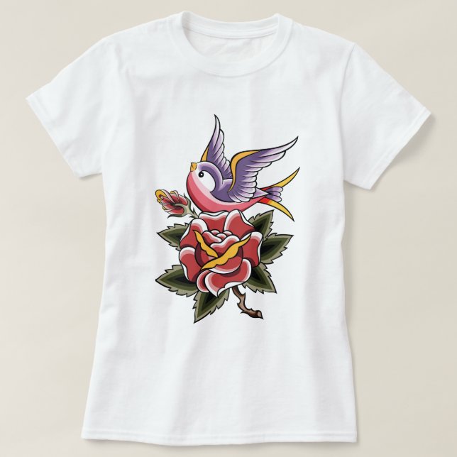 Retro Tattoo T-Shirt (Design vorne)