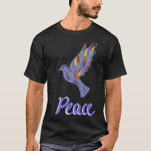 Retro-Taube Liebe und Kunst T-Shirt