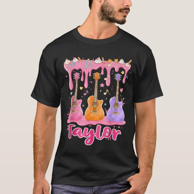 Retro Taylor Ice Cream Dripng Groovy 80's Women Me T-Shirt (Vorderseite)