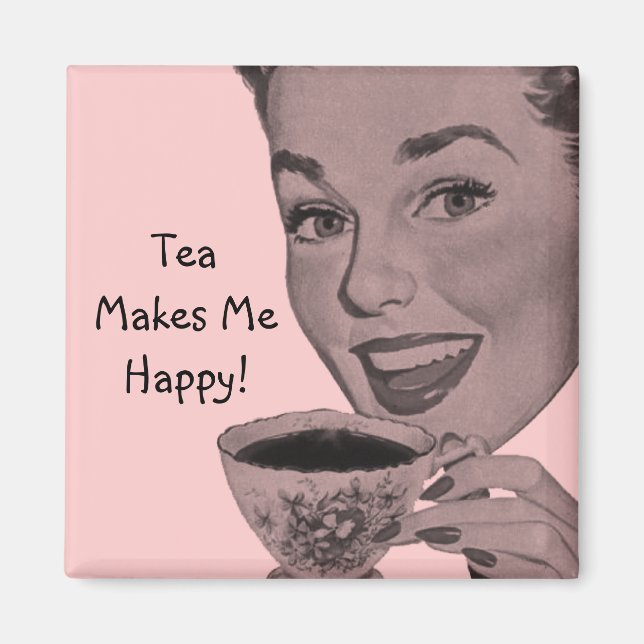 Retro Tea Magnet (Vorne)