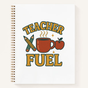 Retro Teacher Fuel Notebook - Funny Teacher Gift J Notizbuch