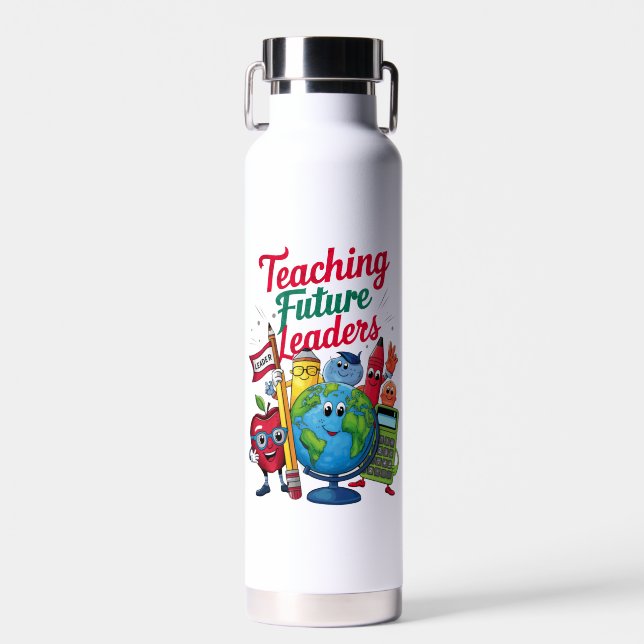 Retro Teacher School Trinkflasche (Vorne)