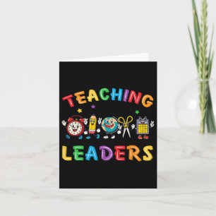 Retro Teaching Future Leaders Groovy Teacher Back Karte
