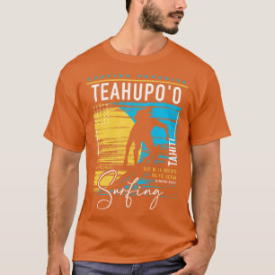 Retro Teahupoo Tahiti Surfing Paradies Sur T-Shirt