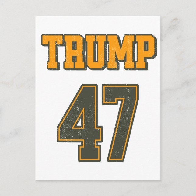 Retro Team Trump 47 Vintag Feiertagspostkarte (Vorderseite)