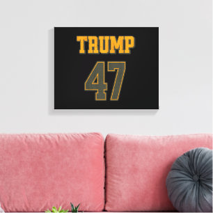 Retro Team Trump 47 Vintag Leinwanddruck