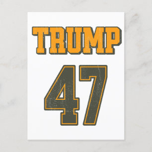 Retro Team Trump 47 Vintage Feiertagspostkarte