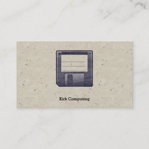 Retro-Tech-Diskette Professionelles Design Visitenkarte
