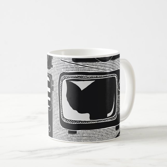 Retro-Technologie Kaffeetasse (VorderseiteRechts)