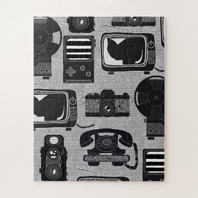 Retro-Technologie Puzzle (Vertikal)