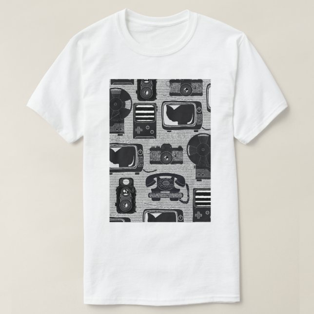 Retro-Technologie T-Shirt (Design vorne)
