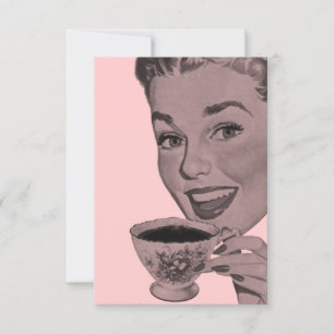 Retro Tee Party V2 Einladung