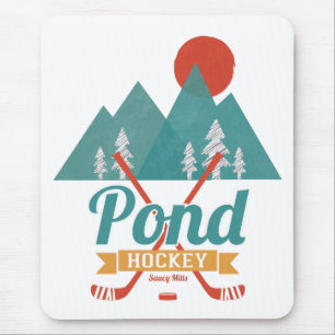 Retro Teich-Hockey Mousepad