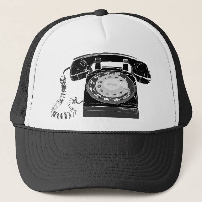 Retro Telefon Truckerkappe (Vorderseite)