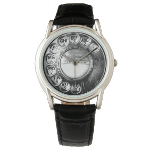 Retro Telefonskalauhr Armbanduhr