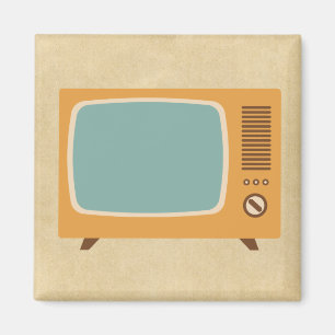 Retro Television Set Magnet