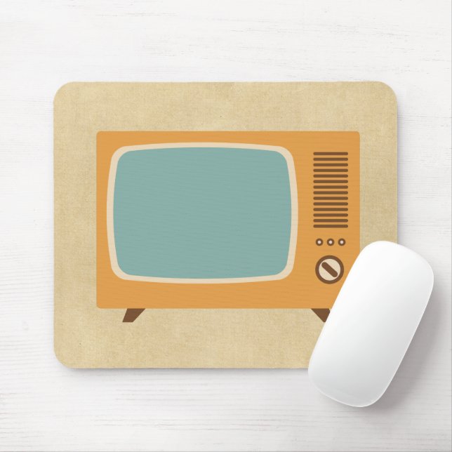 Retro Television Set Mousepad (Mit Mouse)