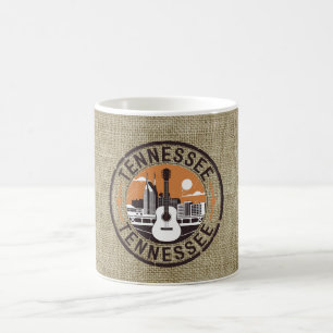 Retro Tennessee Briefmarke Kaffeetasse