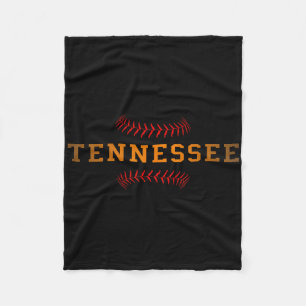 Retro-Tennessee-Softll-Grafiken für Männer Frauen Fleecedecke