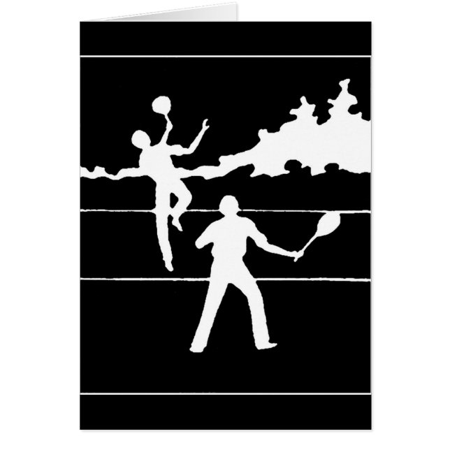 Retro-Tennis-Silhouette (Vorne)