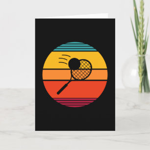 Retro-Tennisspieler Karte
