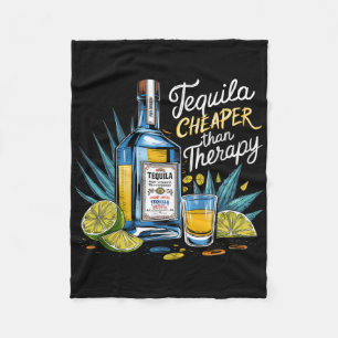 Retro Tequila trinkt Tequila billiger als ein Drit Fleecedecke