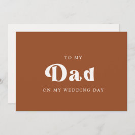 Retro Terracotta Auf meinem Hochzeitstag