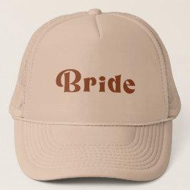 Retro Terracotta Bride Truckerkappe