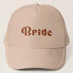 Retro Terracotta Bride Truckerkappe