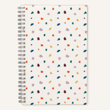 Retro Terrazzo Spiral Notebook