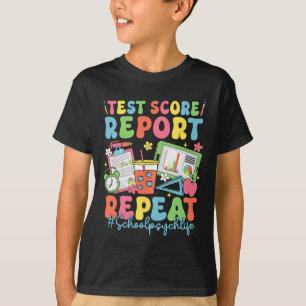 Retro-Test-Ergebnisbericht Wiederholung Schulpsych T-Shirt