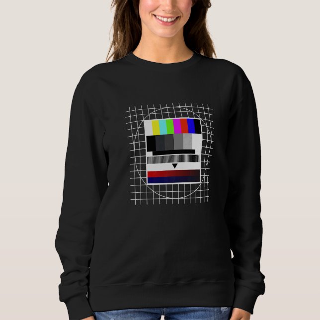 Retro test image and still image   sweatshirt (Vorderseite)