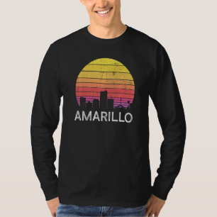 Retro-Texas-Amarillo-Skyline-Vintage-Urban-Gebäude T-Shirt