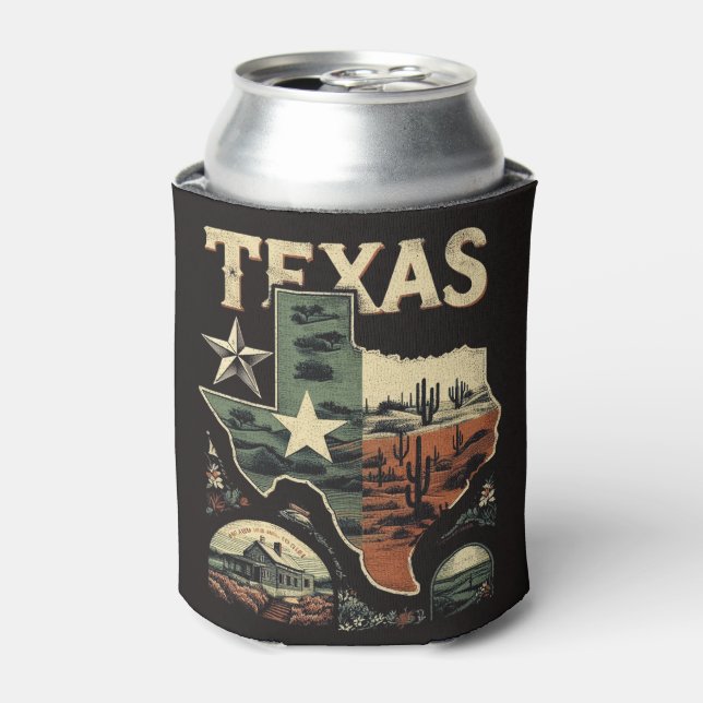 Retro Texas Dosenkühler (Kanne Vorderseite)