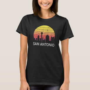 Retro Texas San Antonio Skyline Vintag Urban Buil T-Shirt