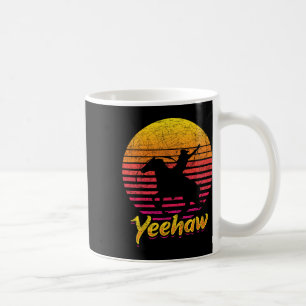 Retro Texas Western Cowboy Yeehaw Horseback Riding Kaffeetasse