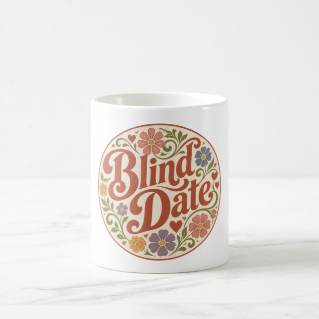 Retro-Text Blinddate Kaffeetasse (Mittel)