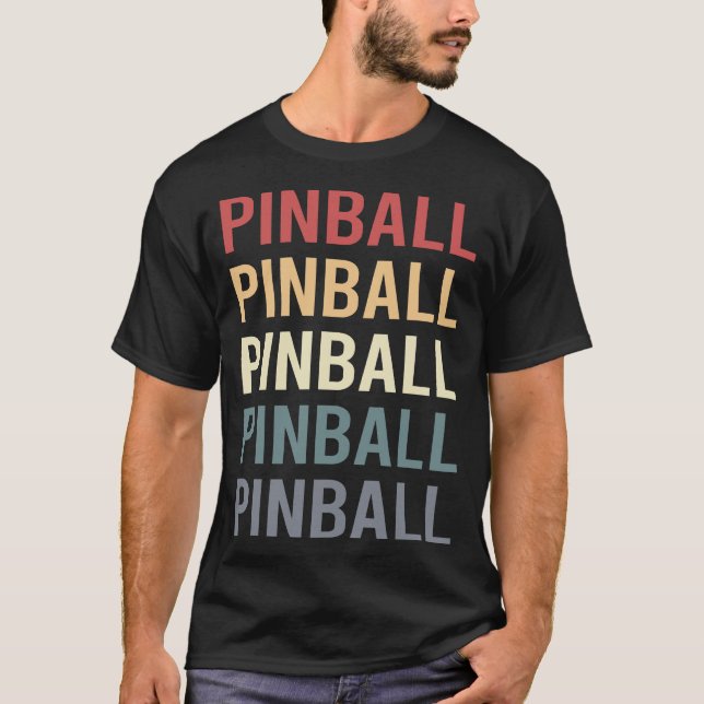 Retro-Text-Flipper T-Shirt (Vorderseite)