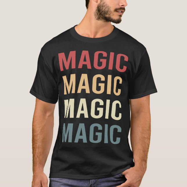 Retro Text Magic T-Shirt (Vorderseite)