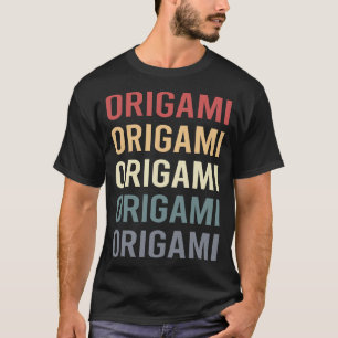 Retro-Text-Origami T-Shirt