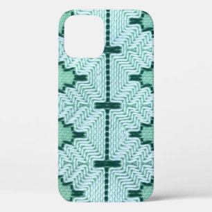 Retro textiles Garnhuschen, grafischer Puls. Case-Mate iPhone Hülle