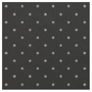 Retro texturierte schwarz graue kleine Polka-Punkt Stoff