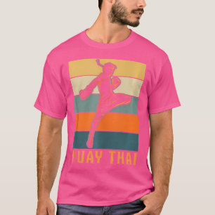 Retro-Thailändischer Kampfsport Kickboxen - Vintag T-Shirt