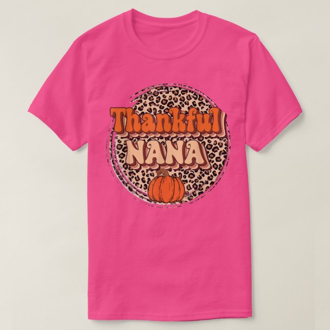 Retro Thankful Mama Hello Herbst Vibes Danke T-Shirt (Design vorne)