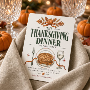 Retro-Thanksgiving-Dinner-Einmalige-Pie Einladung