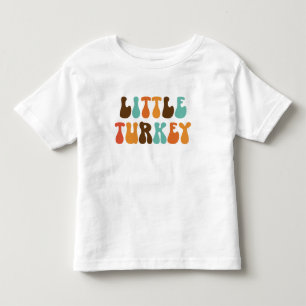 Retro-Thanksgiving-Kinder-Puten-Shirt Kleinkind T-shirt